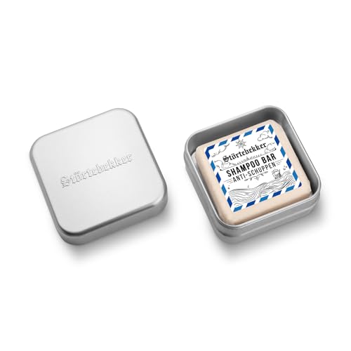 NEU: Störtebekker® Premium Festes Anti-Schuppen Shampoo & Seifendosen Set - Pflege-Shampoo + Seifenâ€¦ – Miniatur