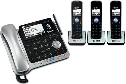 AT&T TL86109 + (2) TL86009 4 Handset Corded   Cordless (2 Line) DECT 6.0
