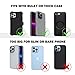 Perilogics Nylon Cell Phone Holster Compatible with iPhone 17 Pro Max, 16 Pro Max, 16 Plus, 15 Pro Max, 15 Plus, 14 Pro Max with Rugged Case, Belt Clip Pouch with Zipper Storage & Card Slot