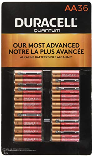 Duracell Quantum AA Alkaline Batteries - Long Lasting, All-Purpose Double A Battery for Household and Business - 36 Count