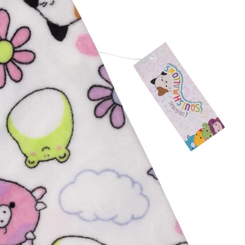 Combinaison pour filles Squishmallows en polaire blanche Cloud - 4