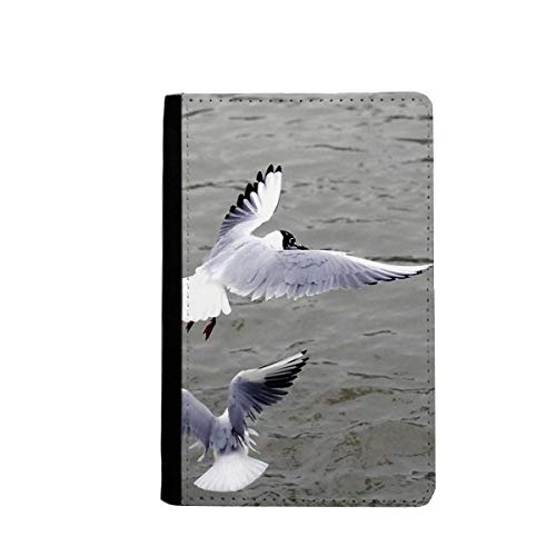 Étui portefeuille Ocean Water oiseaux de mer pour ranger passeport et cartes