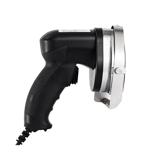 Happybuy Cuchillo Eléctrico para Kebab 80 W Cuchillo Eléctrico para Rebanador Eléctrico para Kebab Velocidad 2800 RPM Cuchillo Cortador Eléctrico para la Rueda del Kebab Espesor 0-8 mm Ajustable