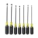 Klein Tools 647M Tool Set, Made in USA, Magnetic Nut Drivers Sizes 3/16, 1/4, 5/16, 11/32, 3/8, 7/16, 1/2-Inch, 6-Inch Hollow Shafts, 7-Piece
