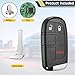 Smart Key Fob Replacement Fits for Jeep Renegade 2015 2016 2017 2018 2019 2020 2021 2022 2023 2024 Car Proximity Keyless Entry Remote Control M3N40821302 433Mhz 735657526 6MP33DX9AA