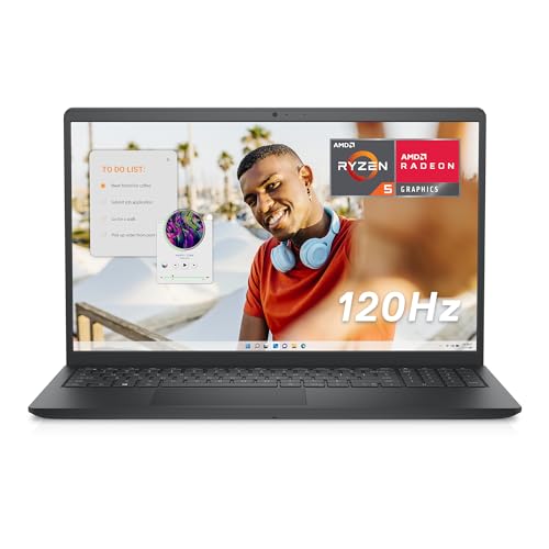 Dell Inspiron 3535 Laptop - 15.6 inch FHD (1920 x 1080) 120Hz Display, AMD Ryzen 5-7520U Processor,...