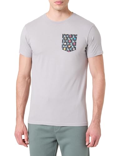 T-Shirt Gris Vinyle Homme en coton confortable style casual