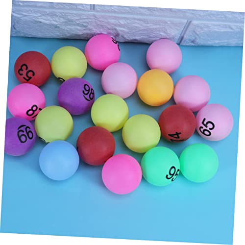 VANZACK 300 Peças Bolas De Pong Pong Bolas Numéricas De Loteria Bolas De Sorteio Bolas De Pong Numer