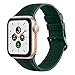Produktbild RMOS Kompatibel mit Apple Watch Armband 42mm 38mm 44mm 40mm, Sport Silicone Lederarmband Ersatz für die iWatch Serie 6/5/4/3/2/1, SE (Dunkelgrün, 38mm)