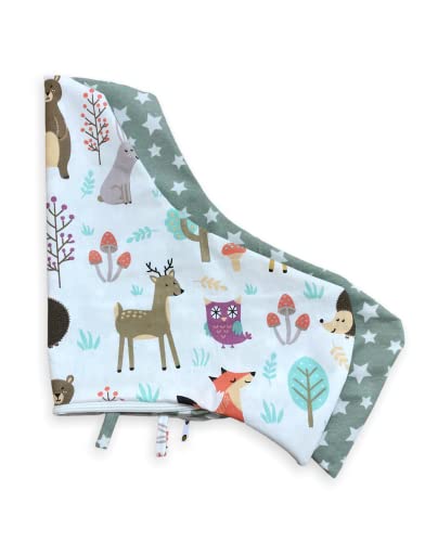 Image of High Chair Cover for IKEA Antilop,Cotton Cover for Inflatable Cushion, Cushion Cover for High Chairs for Babies and Toddlers, High Chair Accessories, It is Only Cover! (Nature Green)
