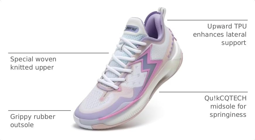 Image of 361 Big3 5.0 Quick PRO Basketball Shoes for Men Breathable Outdoor Sneakers Cushioning,Anti Slip Practice Student Sports Shoes for Teens and Adults,Caldwell Pope Zapatillas de baloncesto Hombre