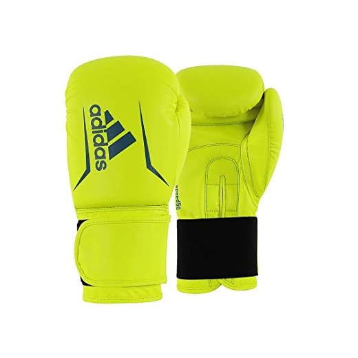 adidas Unisex Speed 50 - Gelb/ Blau 12 Oz; Adisbg50 Boxhandschuhe, gelb/blau, oz EU