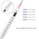 30 Stück 1ml Luer Lock Spritze,Einzeln Steril Versiegelt 1 ml Kunststoff Luer-Lock Spritze Ohne Nadel, Für Wissenschaftliche Laboratorien, Epoxidharz, Handwerk, Fütterung von Haustieren (1 ml)