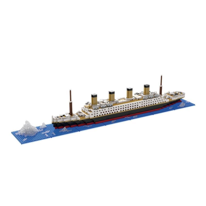 Image of SKY LINE OCEAN Titanic Ship Micro Mini Building Blocks Set (1878 Pieces, Complex only for 14+, Micro Blocks) -DIY Construction Toy, Detailed Ship Replica, STEM Gift | 5 Year Structural Warranty
