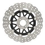 【Gute Wärmeableitung】 Bremsscheibenrotor, Der Rotor der Bremsscheibe ist mit vielen in die Scheibe gebohrten Löchern ausgestattet, um die beim Langzeitbremsen erzeugte Wärme zu erleichtern, wodurch der Wärmeableitungseffekt erheblich verbessert und die Leistung der Bremsscheibe erhöht wird stabiler und langlebiger.
