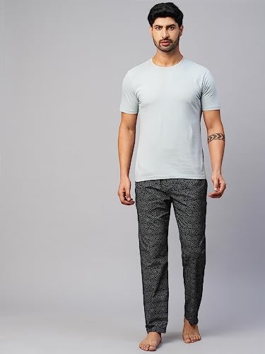 Image of Urban Scottish Men's Lounge Pants 100% Cotton Men's Lounge Night Pant Comfortable Leisure-Wear Lower with an Elastic Waist-Band and Regular Fit Track Pants, Machine Washable Stay at Home