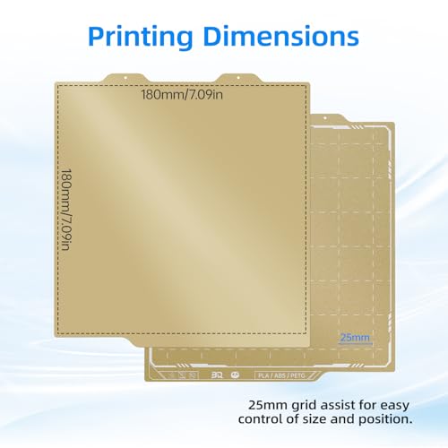 Image of BIQU PyroGrip Smooth PEI+Textured PEI Panda Build Plate for Bambu-Lab A1 Mini 184x184mm, Double Sided PEI Spring Steel Build Plate Flexible Sheet Print Bed Removable Surface Platform