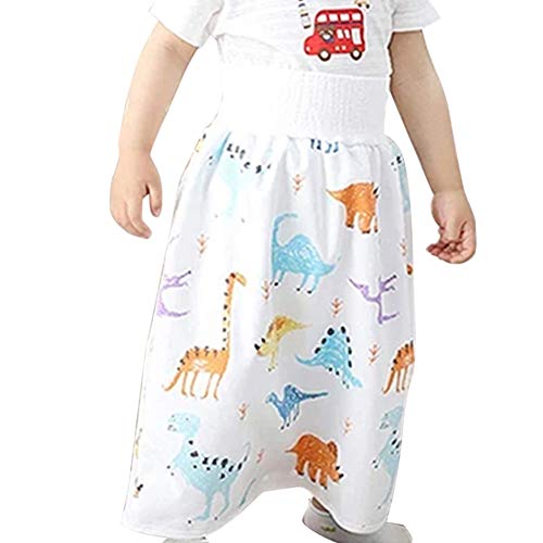 DirkFigge Comodi Pantaloncini con Gonna per Pannolini per Bambini 2 in 1 Pantaloncini Impermeabili e assorbenti Pigiama Pantaloni per Neonati