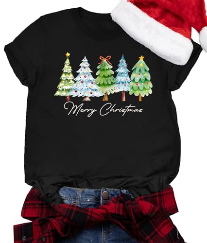 T-shirt de Noël femme Merry Christmas une idée cadeau idéale pour célébrer le réveillon