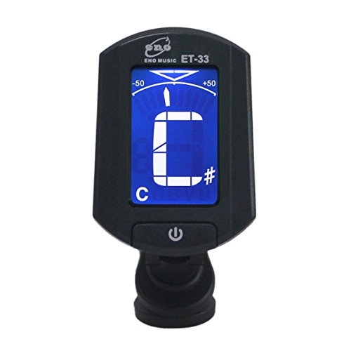 Eno Et-33 Mini Auto Chromatic Acoustic Guitar Tuner Clip On For Guitar Bass Violin Ukulele, 360 Degree Rotate, Chromatic Tuner #TOP4