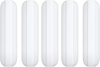 Cusstally 5 unidades serías de 25 mm (1 pulgada) agitador magnético con barra de agitación, color blanco, barra de laboratorio, barra de placa de agitación, barras de agitación, 7 mm m25 mm