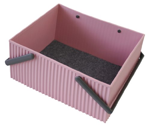 Image of Hachiman Omnioffre Stacking Storage Box Large Rose Pink