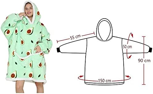 Aisbo Sherpa Hoodie Decke mit Ärmeln - Übergroße Tragbare Kuscheldecke Aisbo Sherpa Hoodie Decke mit Ärmeln - Übergroße Tragbare Kuscheldecke