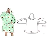 JOREAY Polyester, Übergroße Decke Hoodie Sweatshirt für Erwachsene, Männer, Frauen, Jugendliche, Super Weiche Gemütliche Warme Komfortable Sherpa Riesen-Hoodie, Geeignet Kapuzenpullover