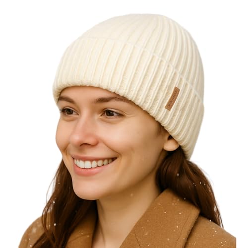 Image of TOP-EX DryKnit Waterproof L /XL /XXL Winter Fleece Lined Beanie Hat for Men Women Warm Knit Watch Skull Cap Cold Weather