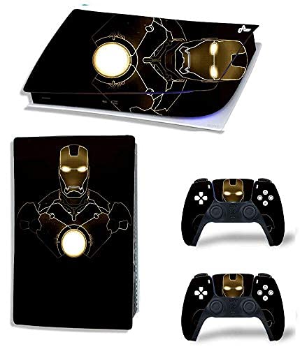 SKIN POSTER - PS5 Skin Protective Vinyl Sticker Decals for Playstation 5 Disk Version Console and Two Dual Sense 5 Sticker Skins Black PS5 Skin Console and Controller UV Print Vinyl - Iron - Man [video game] (B0B15NRJCH) Amazon Price History, Amazon Price Tracker