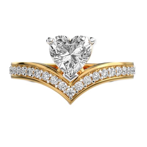 Bague Vanki argent moissanite plaqué or, bijou de luxe pour femme LKJR_0755