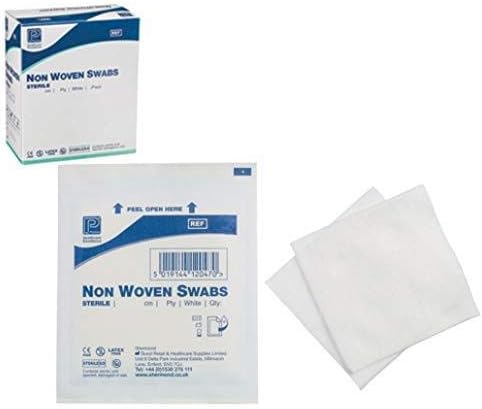 Premier Non-Woven Sterile Swabs, 4 ply, 7.5cm x 7.5cm, 5/Pouch x 40 Packs, 5 Count (Pack of 40) - Image 3