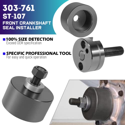 303-770 303-761 Crankshaft Front And Rear Seal Installer Tool Fit For Ford 6.0L Powerstroke Diesel Engine Super Duty F250 F350 F450 F550 F650 F750 E150 E250 E350 E450 Excursion 2003-2010 #TOP5