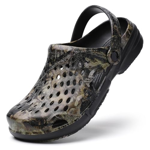 Image of CERYTHRINA Mens Garden Clogs Lightweight Breathable Slip on Sandals Fashions Pool Beach Shoes Non Slip Home Clogs Slippers