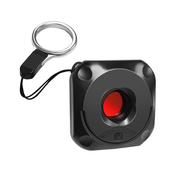 Portable Hidden Camera Detectors, Rechargable Anti-Spy Anti-Bug Camera Detector Spy Camera Finder, 720H Battery Capacity Infrared Scanning Detectors for Hotel,Bathroom,Office,Travel,Car,Black