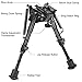 CVLIFE Bipod for Rifle Bipod Pivot Tilt Bipod with Swivel Stud and Detachable S Lock Lever for Rifle Stability and Target Shooting (Carbon Fiber, 6-9