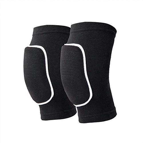 Non-Slip Knee Brace Soft Knee Pads Breathable Knee Compression Sleeve for Dance Wrestling Volleyball Basketball Running Football Jogging Cycling Arthritis Relief Meniscus Tear for Women Men Black(M)