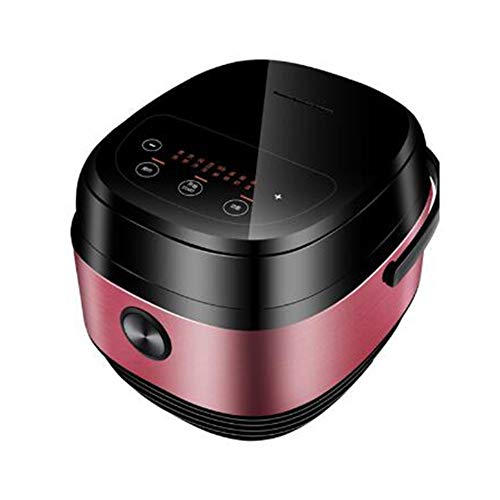 Home Mini Reiskocher, Kleiner Reiskocher Für 1-2 Personen, 3 Liter Smart Reiskocher, Smart Date, Überlauf Mikrocomputer,Rosa