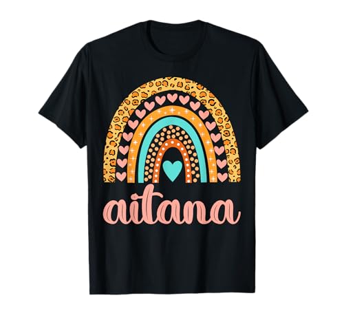 Camiseta Aitana con nombre de Aitana para regalo de cumpleaños...