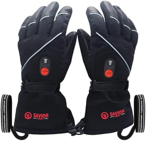 SAVIOR HEAT Heated Gloves for Men Women, Rechargeable Electric He...