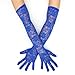 Xinsheinelry 2pack Sophisticated Lace Evening Gloves Party Costume Gloves Fashionable Gloves for Evening Parties