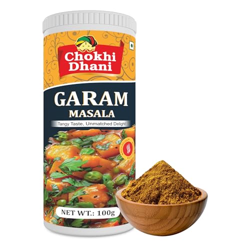 Image of Chokhi Dhani Garam Masala Powder 100g | Aromatic Indian Spice Mix | Rich Flavour Curry Masala for Sabzi, Dal & Gravies | Homemade Style Desi Garam Masala | No Artificial Colours