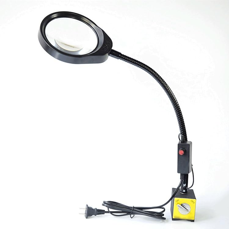 Loupe industrielle inspection electronique base magnetique et lampe