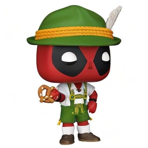 Funko Pop! Marvel: Deadpool - German Beer Fest Server - Lederhosen - Figurine en Vinyle à Collectionner - Idée de Cadeau - Produits Officiels - Jouets pour Les Enfants et Adultes - Marvel Fans