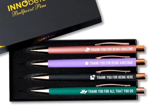 Cadeau de collègue pour femme : stylos amusants InnoBeta pour fêter un nouvel emploi avec humour