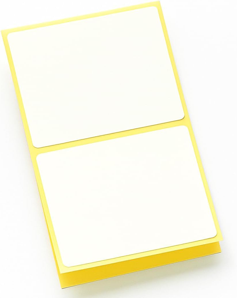 120 etiquetas adhesivas grandes blancas lisas para franqueo, 100 x 75 mm, 4 x 3 pulgadas, etiquetas autoadhesivas en blanco para direcciones