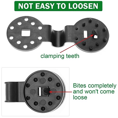 100Pcs Shade Cloth Clips - Black Round Plastic Sun Shade Clip,Shade Cloth Heavy Duty Lock Grip for Sun Shade Net,Gardening Shade Cloth,Anti Bird Netting Windproof Awning Clamp