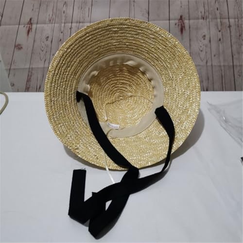 Kids' Straw Sun Hat with Straps – UV Protection Beach Hat for Boys & Girls, Photography & Outdoor Play4