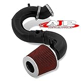AJP Distributors Black Cold Air Intake Cai Induction Performance System Compatible/Replacement For...