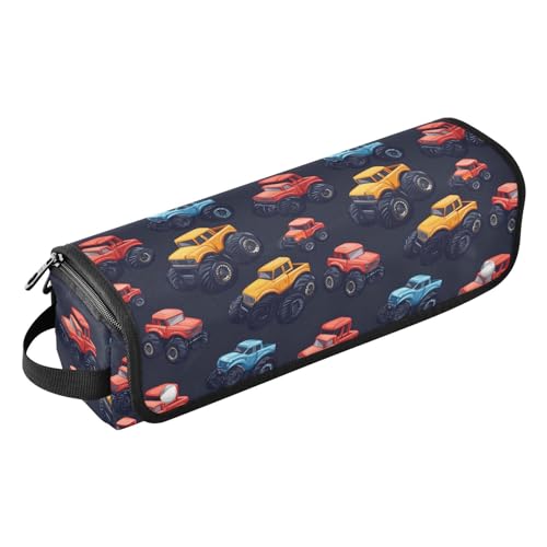 Bolsa de viaje resistente al calor Monster Car Marble para herramientas de cabello, con estera para plancha, organizador portátil para planchas, rizadores y accesorios de cuidado capilar miniatura 1